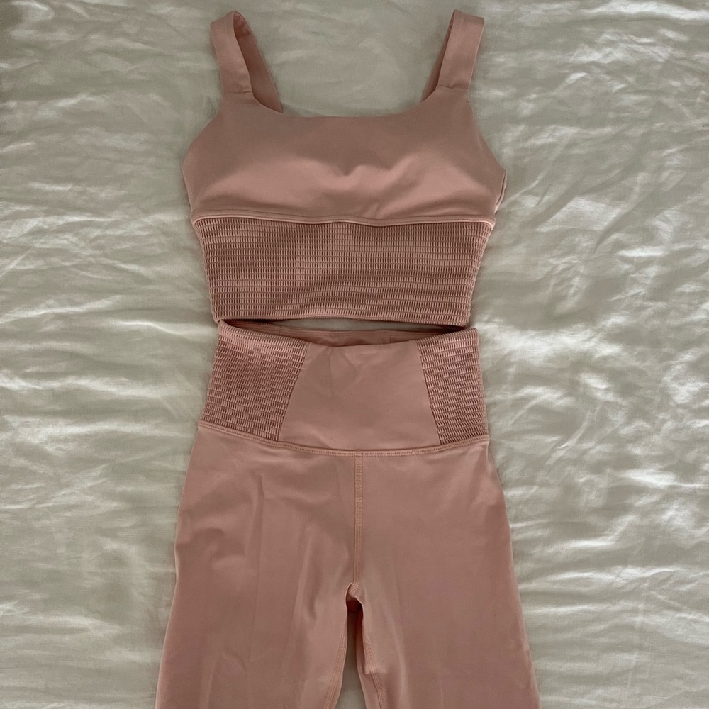 Pink carbon 38 set - top and pants